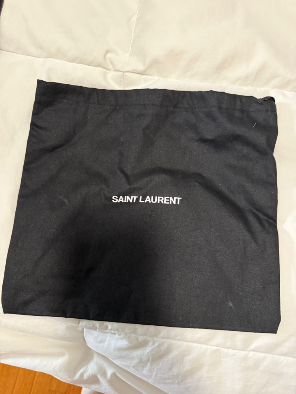 Saint Laurent Black Drawstring Dust Bag